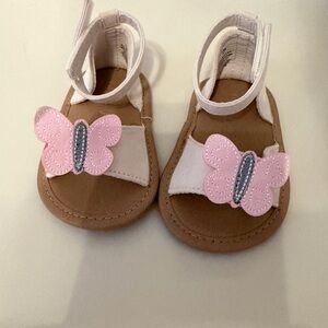 Pink Butterfly Kids Shoes